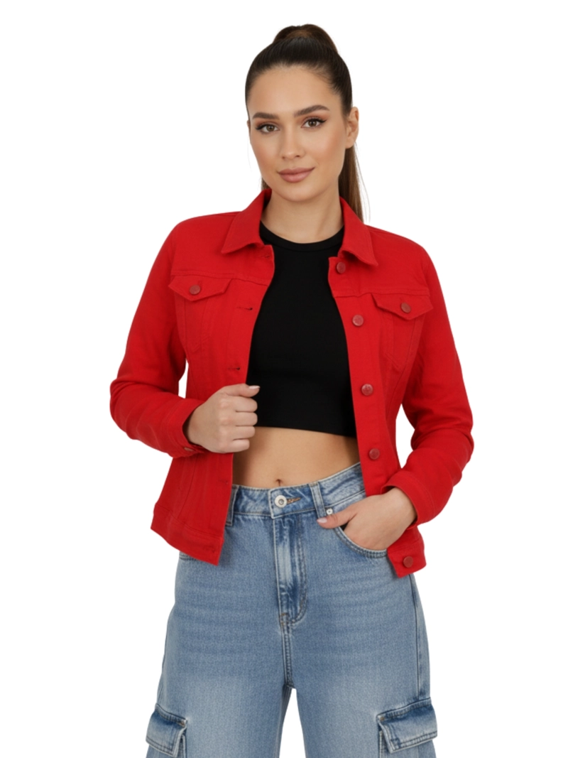 CHAQUETA DENIM MUJER COLORS - 1