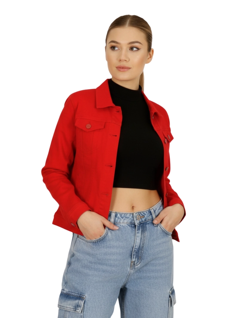 CHAQUETA DENIM MUJER COLORS - 2