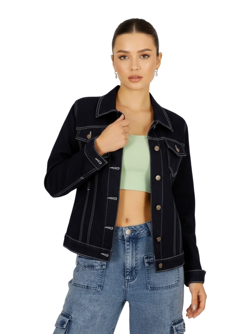 CHAQUETA ALGODÓN MUJER D'JOE MEZCLILLA DENIM - 1