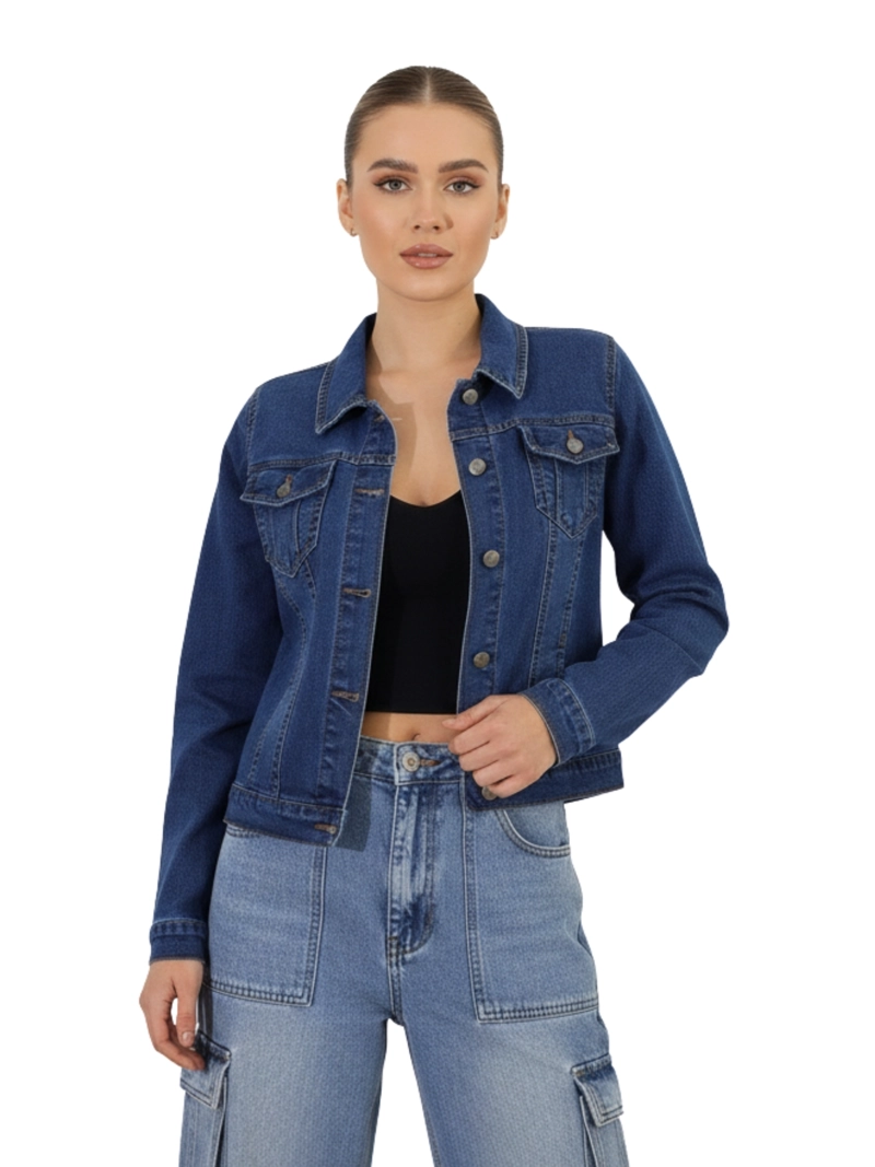 CHAQUETA ALGODÓN MUJER D'JOE MEZCLILLA DENIM - 1