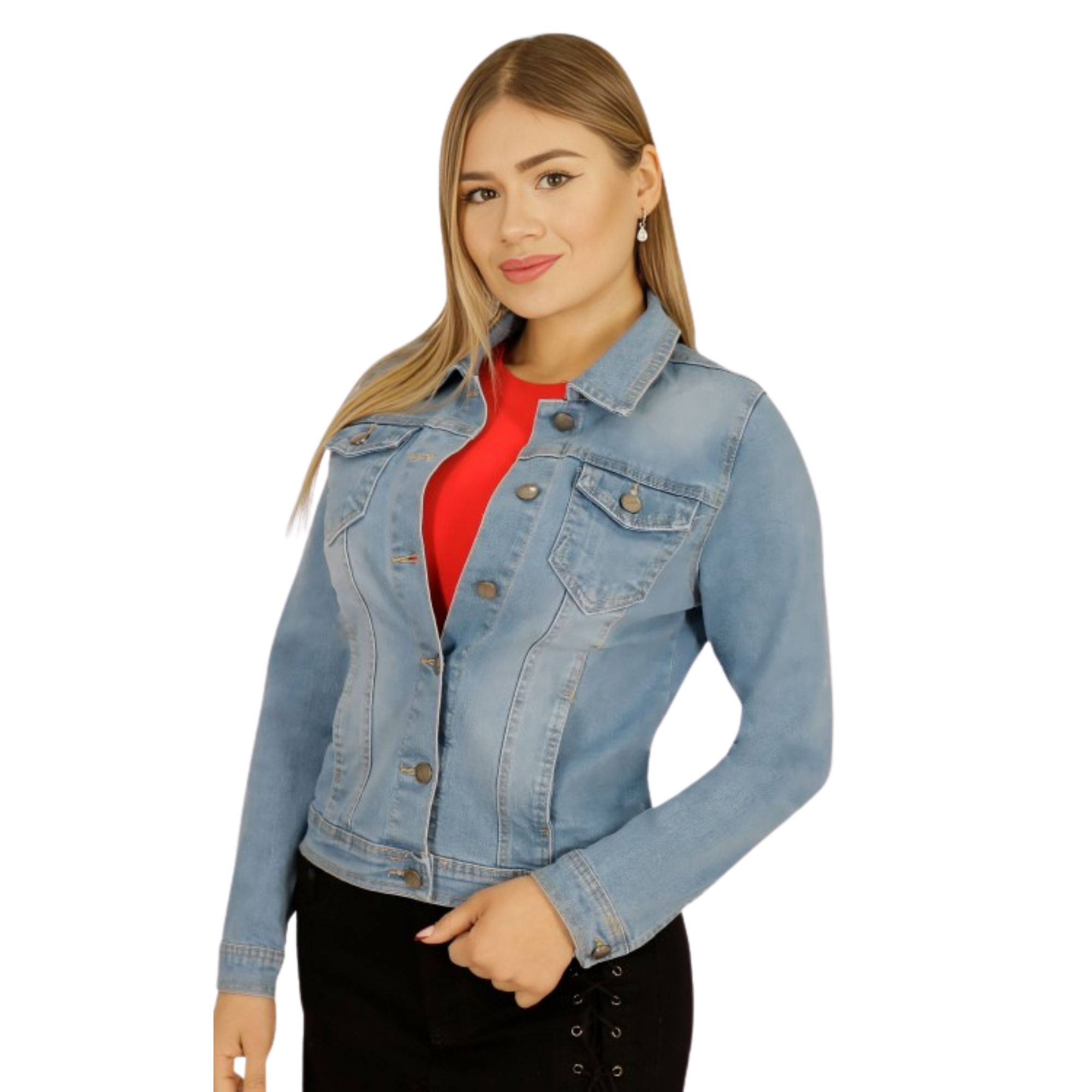 CHAQUETA ALGODÓN MUJER D'JOE MEZCLILLA DENIM - 1