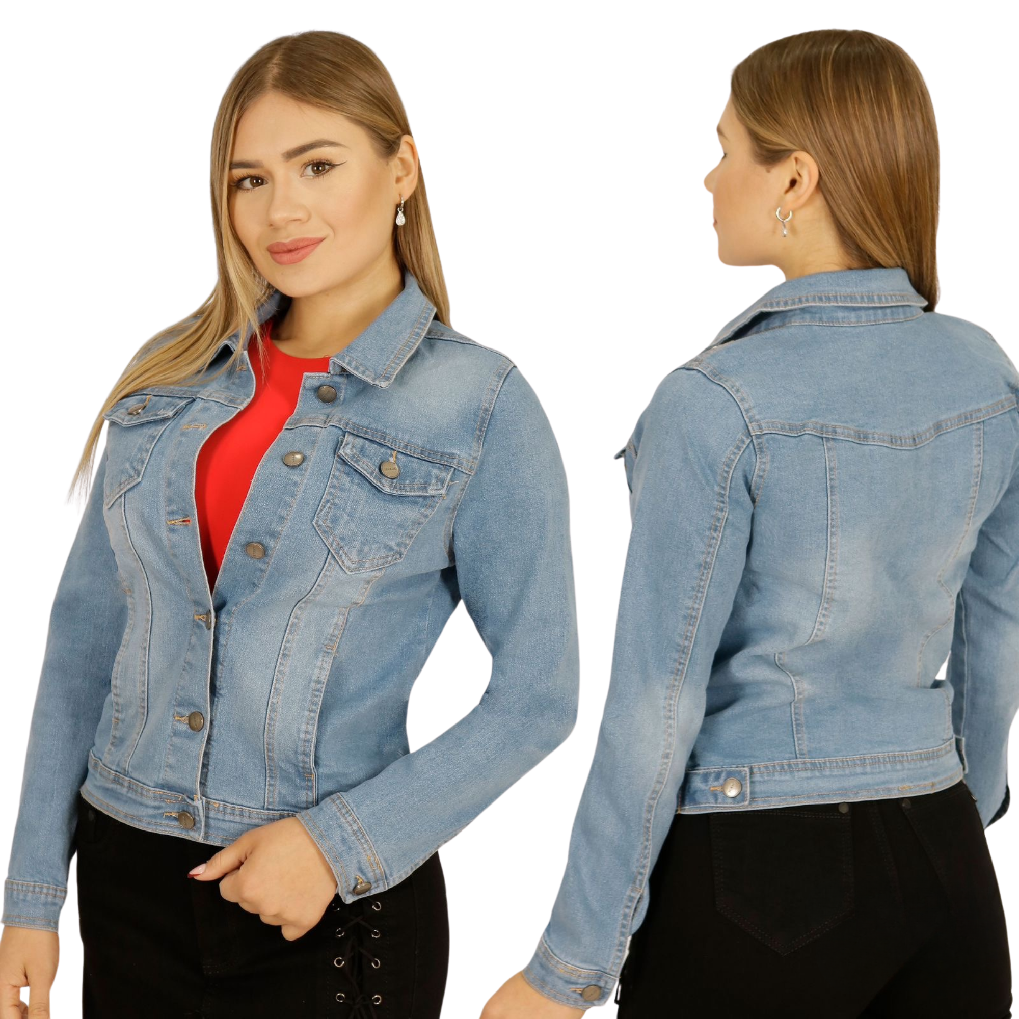 CHAQUETA ALGODÓN MUJER D'JOE MEZCLILLA DENIM - 2