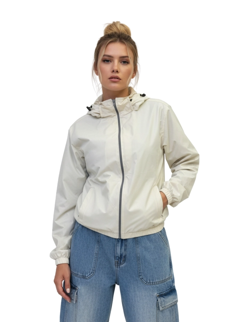 CORTAVIENTOS IMPERMEABLE MUJER FORRO - 1