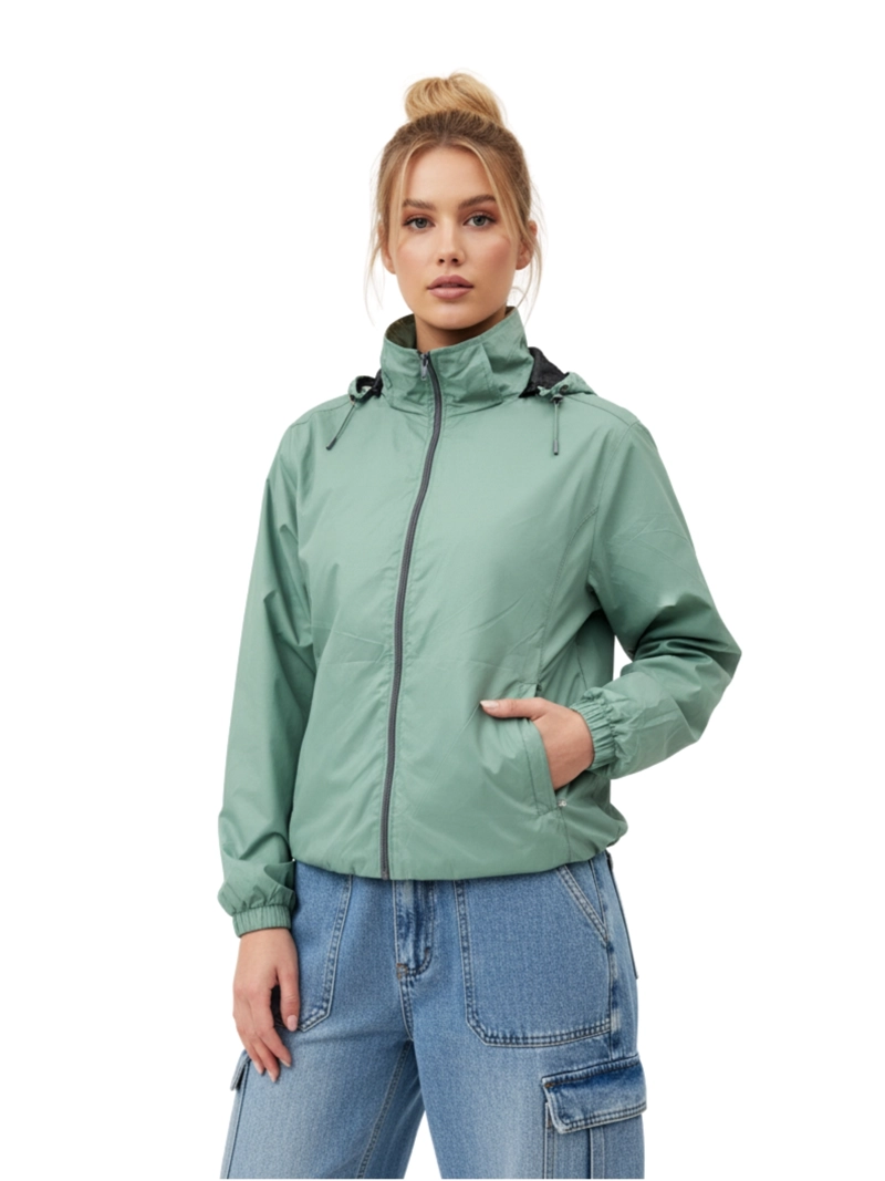 CORTAVIENTOS IMPERMEABLE MUJER FORRO - 2