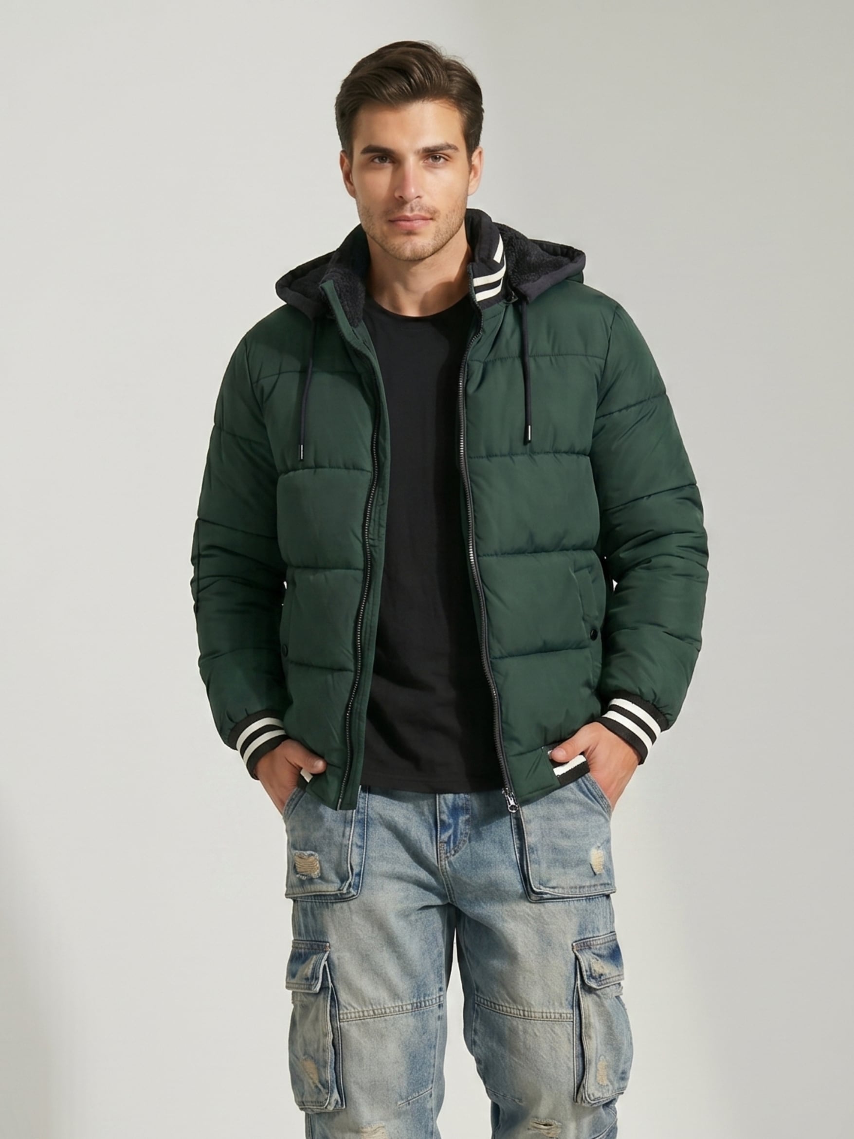 CHAQUETA PARKA FORRO POLAR  HOMBRE BOHEMIA - 1
