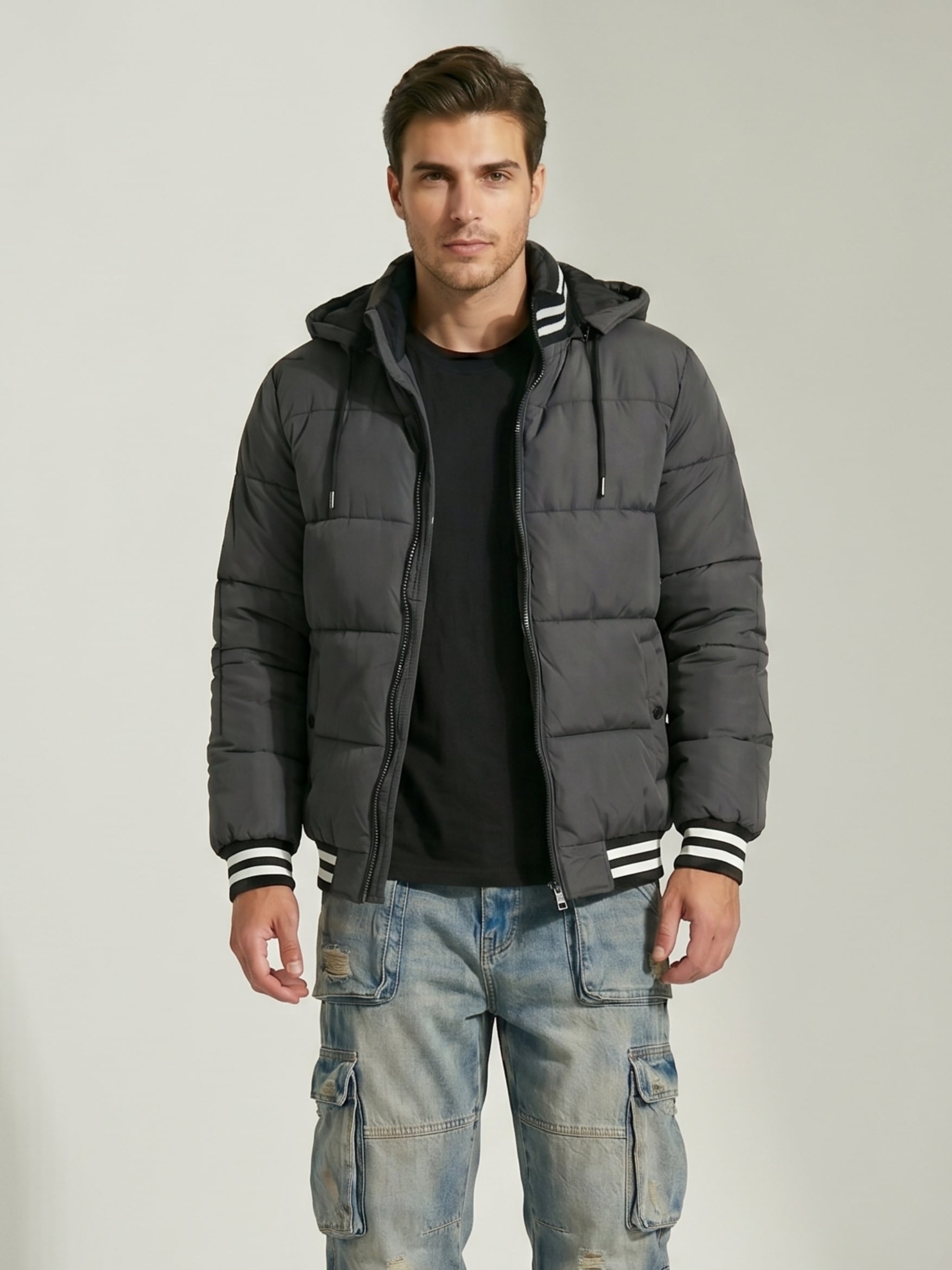 CHAQUETA PARKA FORRO POLAR  HOMBRE BOHEMIA - 1