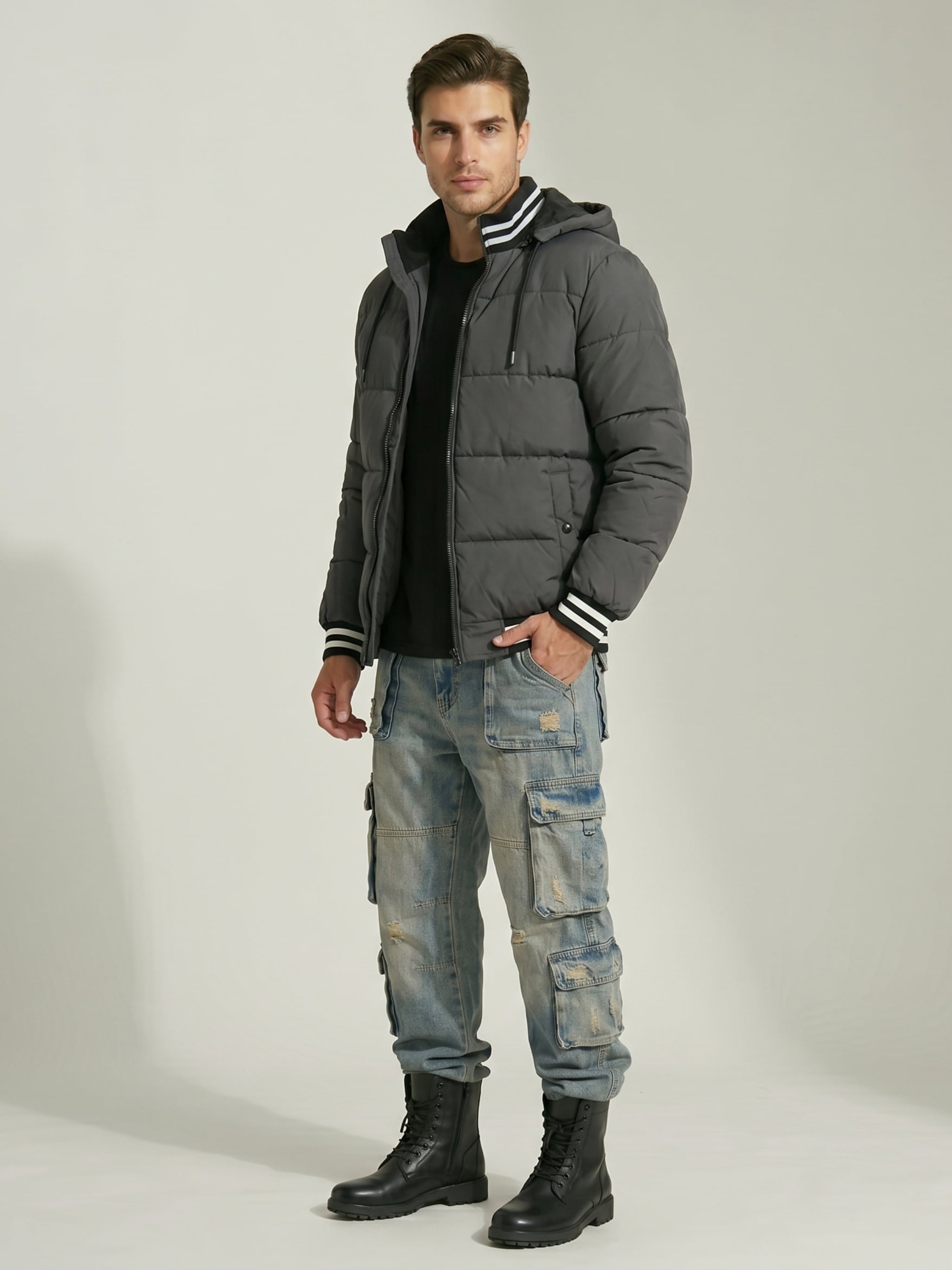CHAQUETA PARKA FORRO POLAR  HOMBRE BOHEMIA - 2