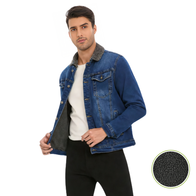 CHAQUETAS DENIM POLAR HOMBRE OASIS GRIS - 1