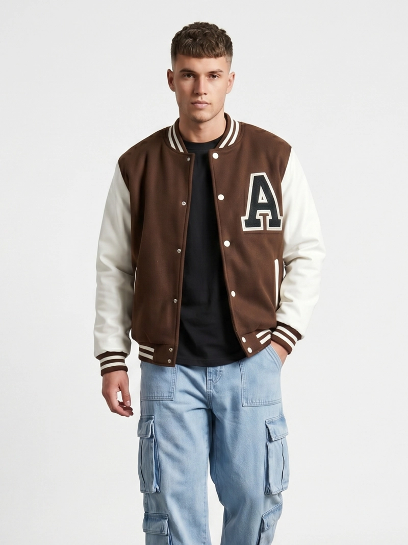 CHAQUETA POLERON UNIVERSITARIA HOMBRE NIGERIA - 1
