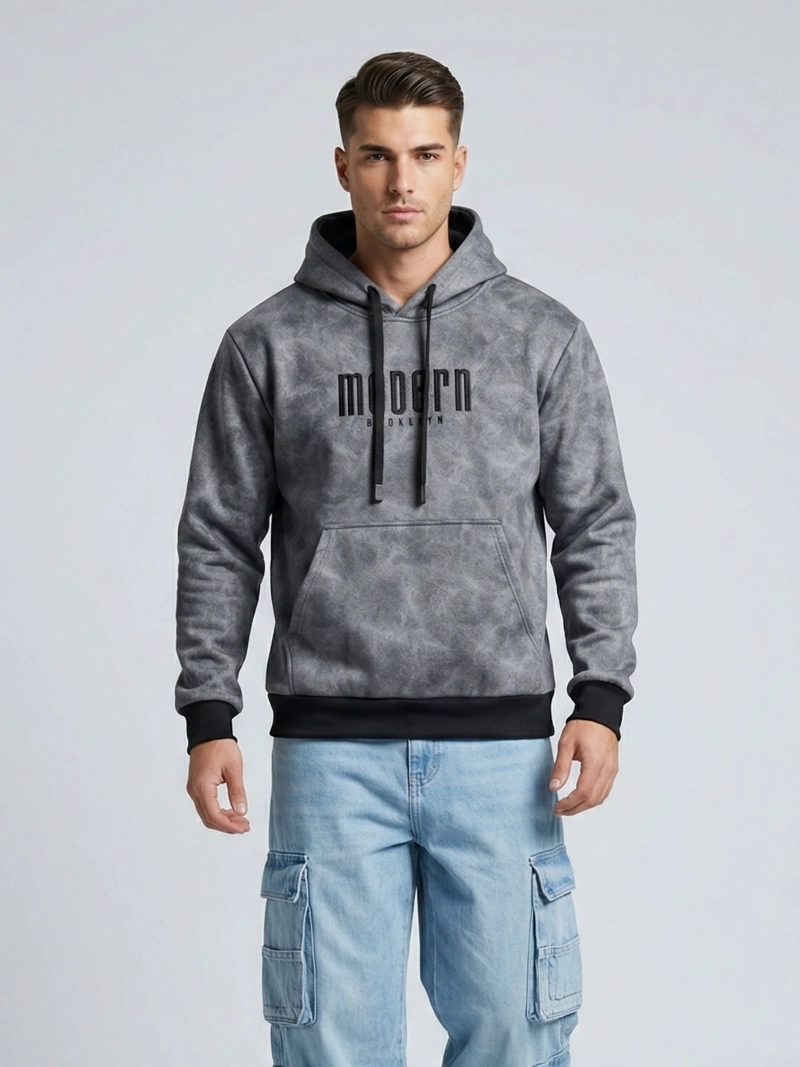 SUETER POLERON HOODIE GRUESO HOMBRE BROOKLYN - 1
