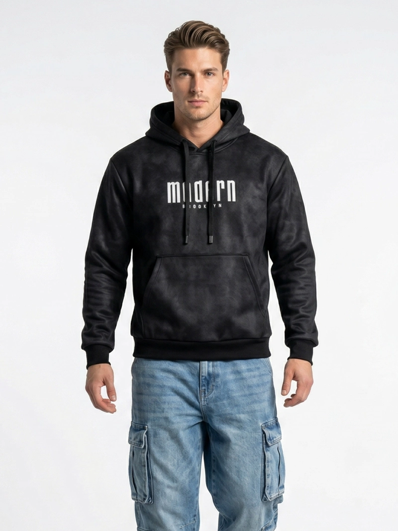 SUETER POLERON HOODIE GRUESO HOMBRE BROOKLYN - 1