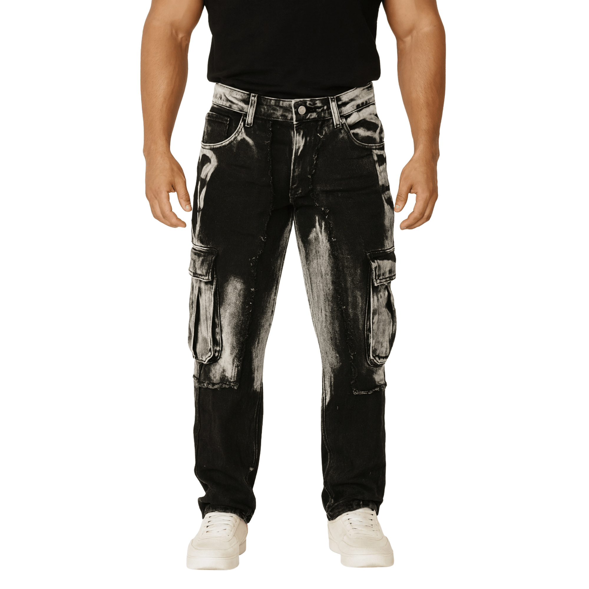 PANTALON CARGO ACID WASH HOMBRE SPAIN - 2