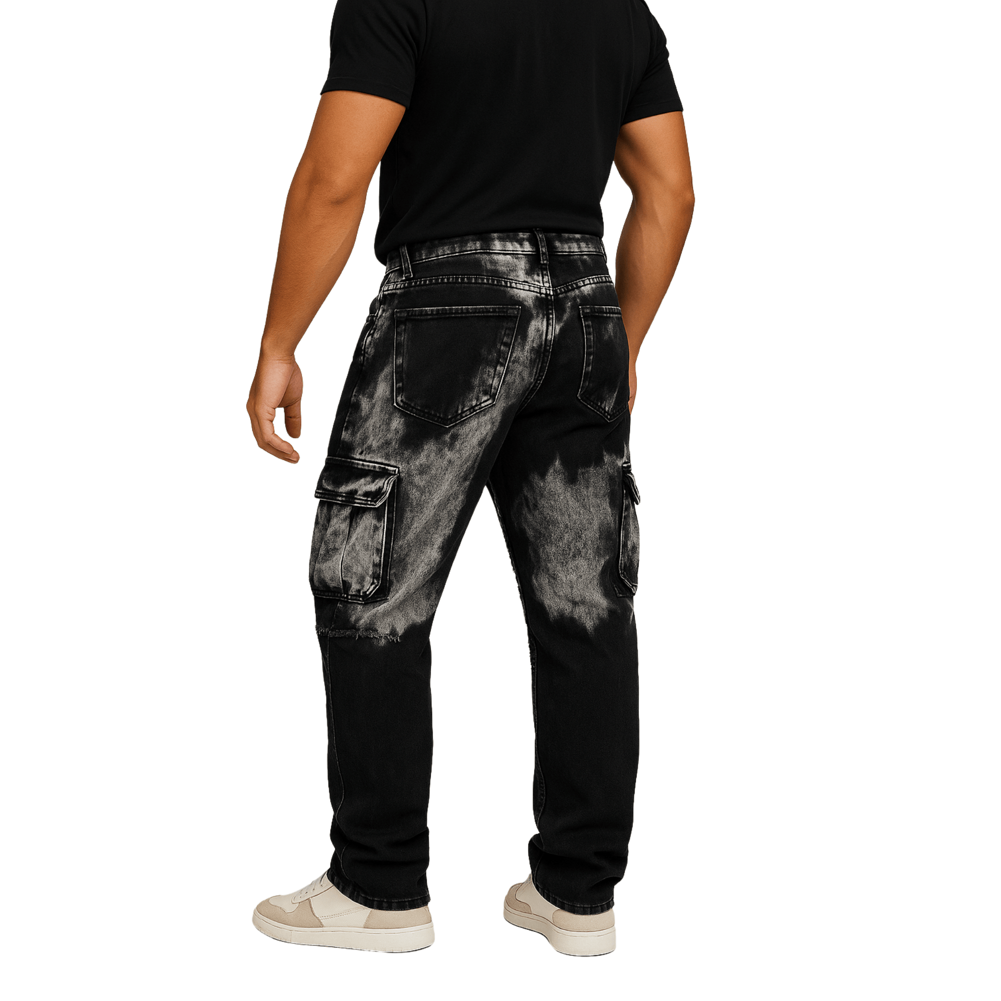 PANTALON CARGO ACID WASH HOMBRE SPAIN - 3