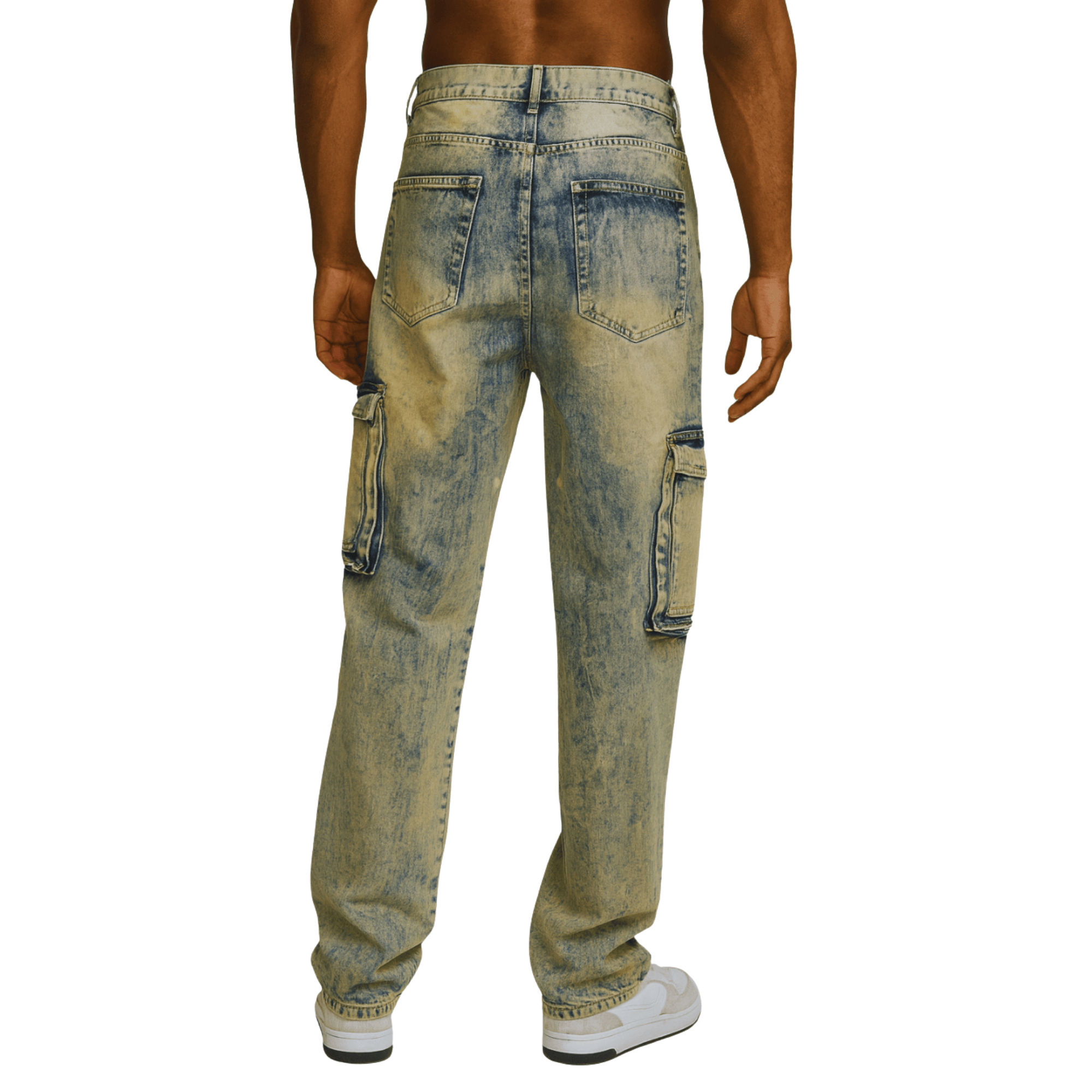 PANTALON CARGO ACID WASH HOMBRE SPAIN - 3