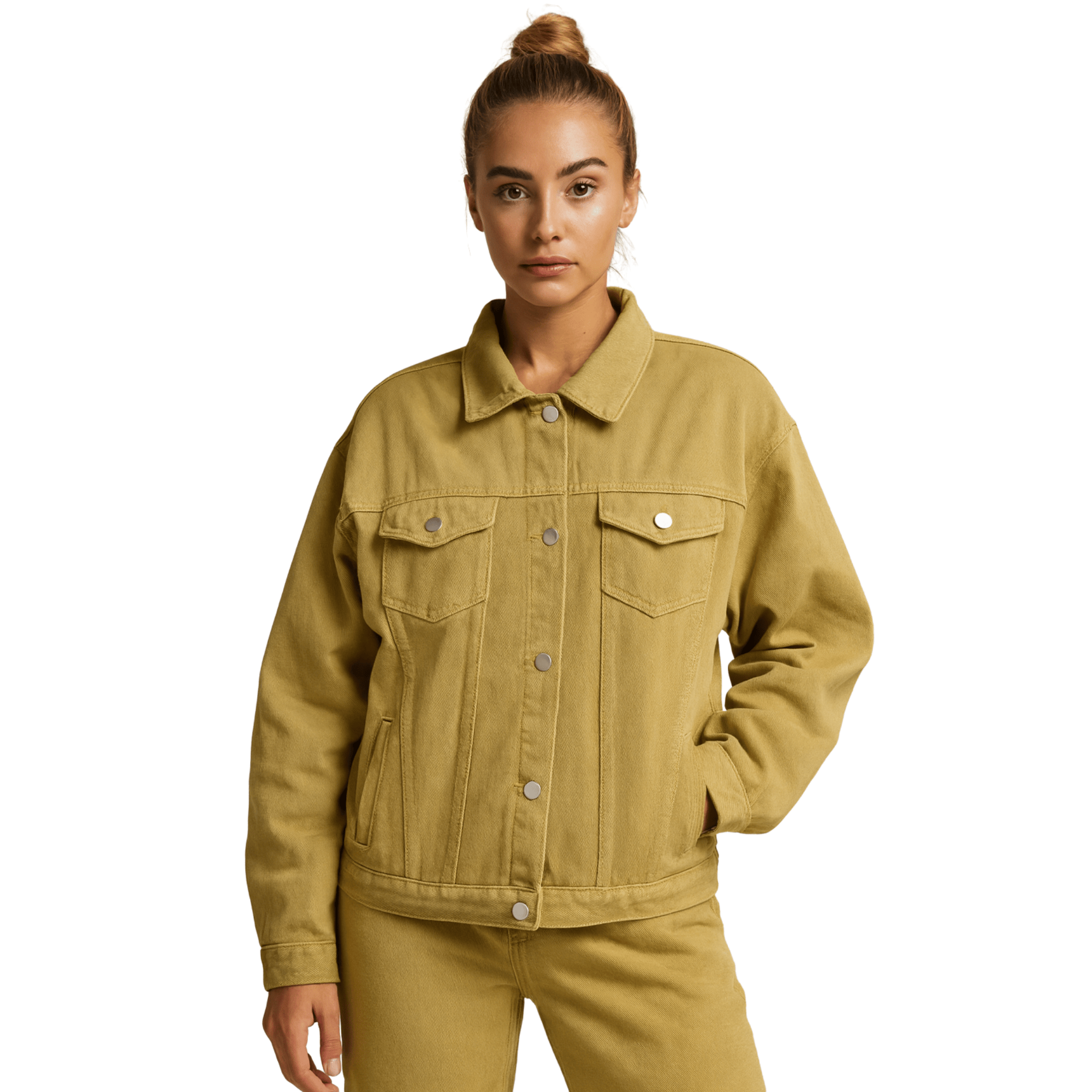 CHAQUETA MEZCLILLA OVERSIZE MUJER RUMANIA - 1