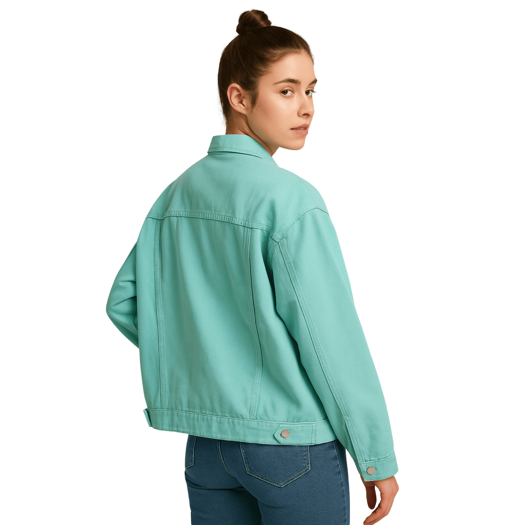 CHAQUETA MEZCLILLA OVERSIZE MUJER RUMANIA - 2