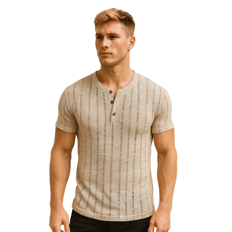 POLERA TEJIDA VERANO HOMBRE JC - 1