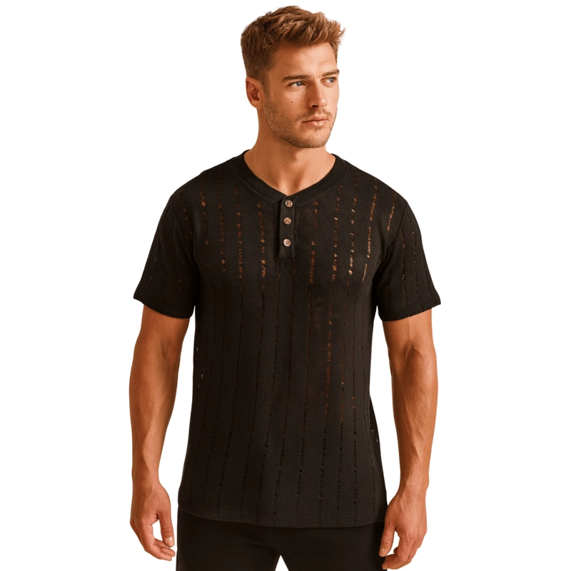 POLERA TEJIDA VERANO HOMBRE JC - 1