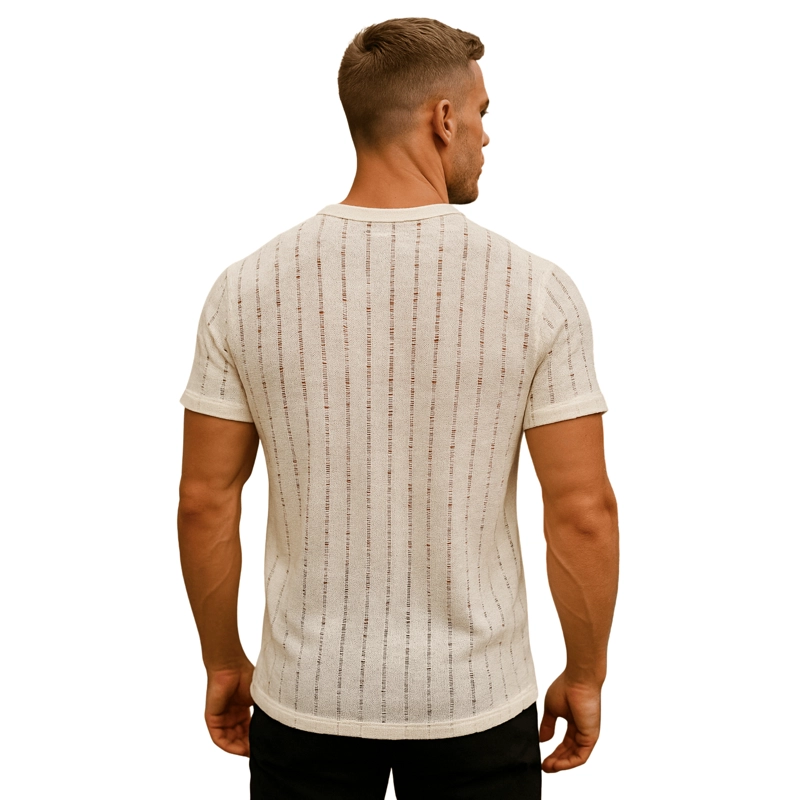 POLERA TEJIDA VERANO HOMBRE JC - 2