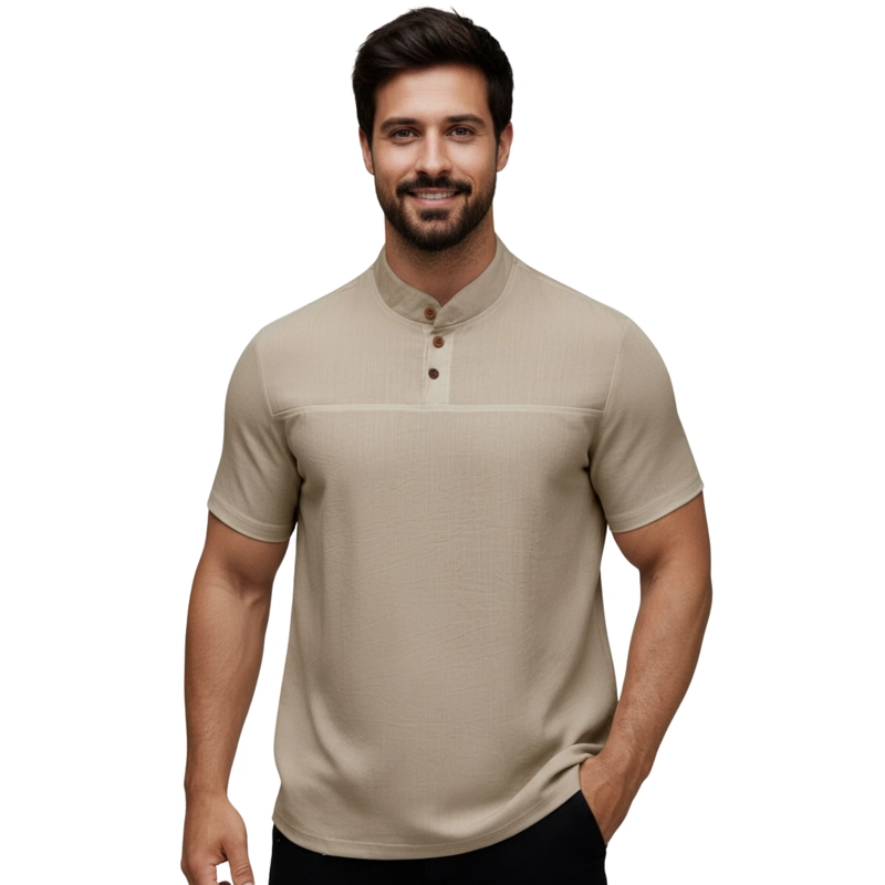 CAMISA LINO HOMBRE ROMA - 1
