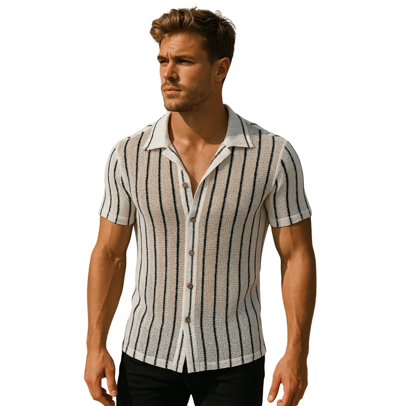 CAMISA TEJIDA MALLA HOMBRE JORDANIA - 1