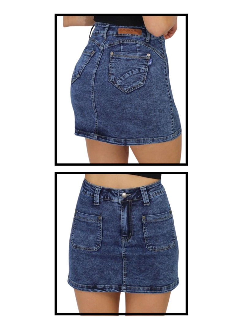 FALDA JEANS CON SHORT MUJER SHANTAL - 2