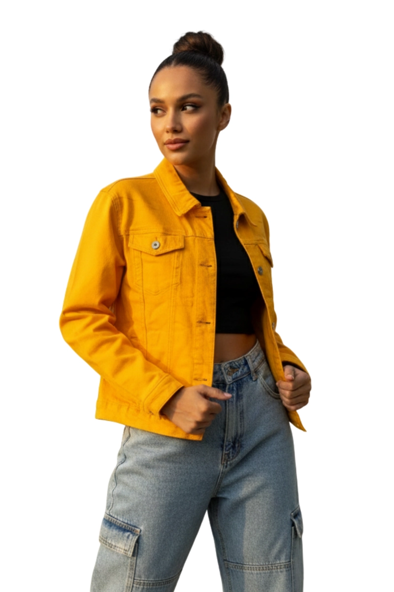CHAQUETA MEZCLILLA DENIM MUJER - 2
