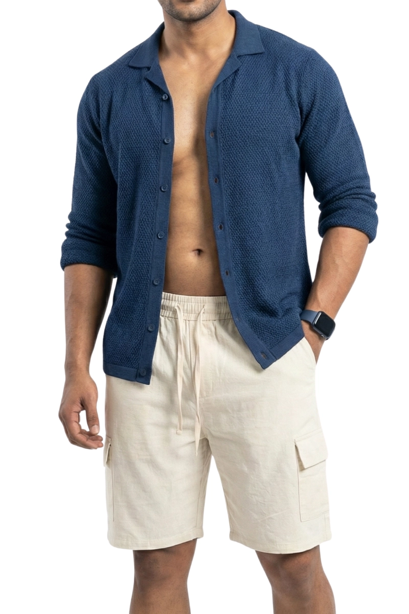 SHORT FRESCO LINO GRUESO CARGO HOMBRE - 1