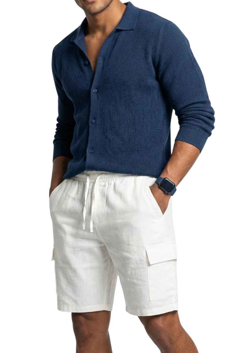 SHORT FRESCO LINO GRUESO CARGO HOMBRE - 2