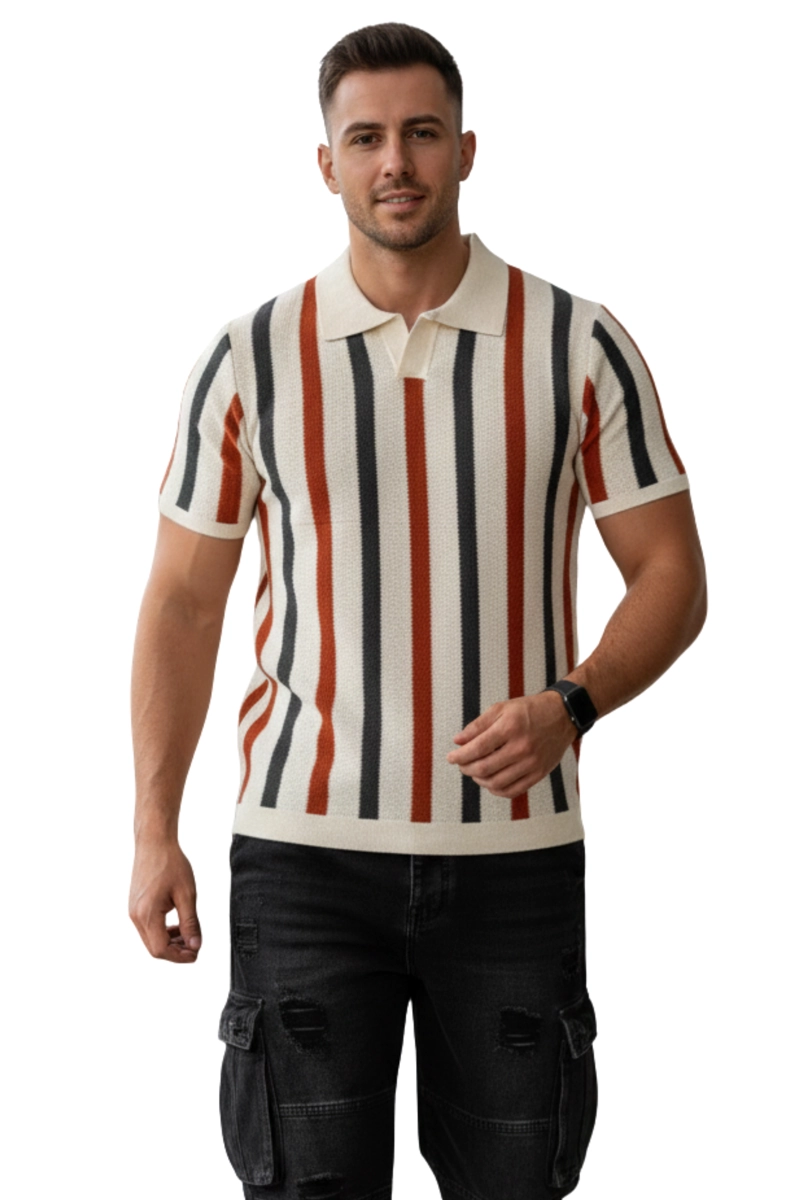 CAMISA POLO TEJIDA HOMBRE BALI - 1