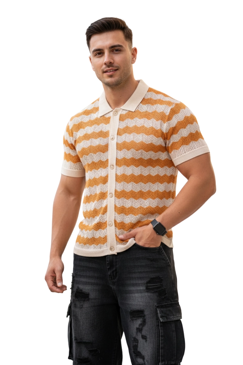 CAMISA TEJIDA HOMBRE WAVE - 1