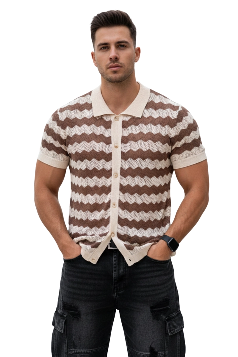 CAMISA TEJIDA HOMBRE WAVE - 2