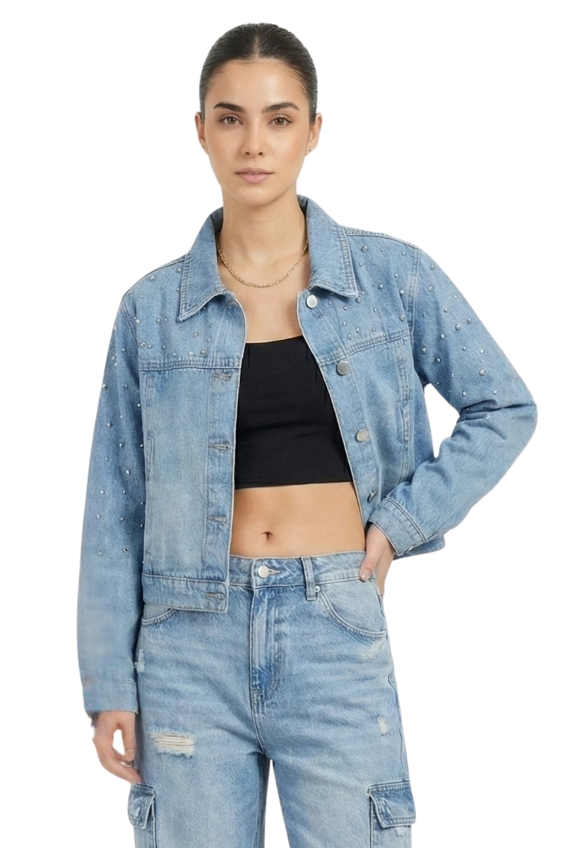 CHAQUETA DENIM BRILLANTE MUJER LAWRENSE - 2