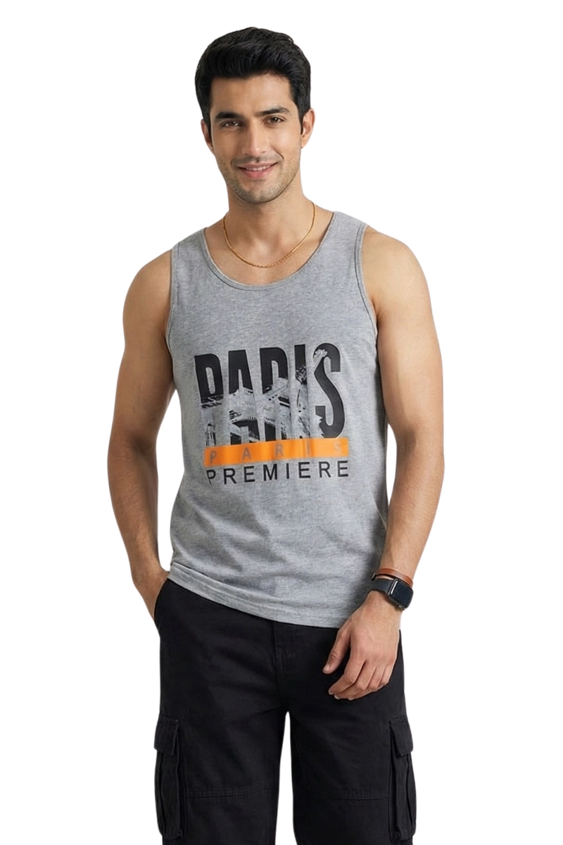 POLERA MUSCULOSA HOMBRE PARIS - 1