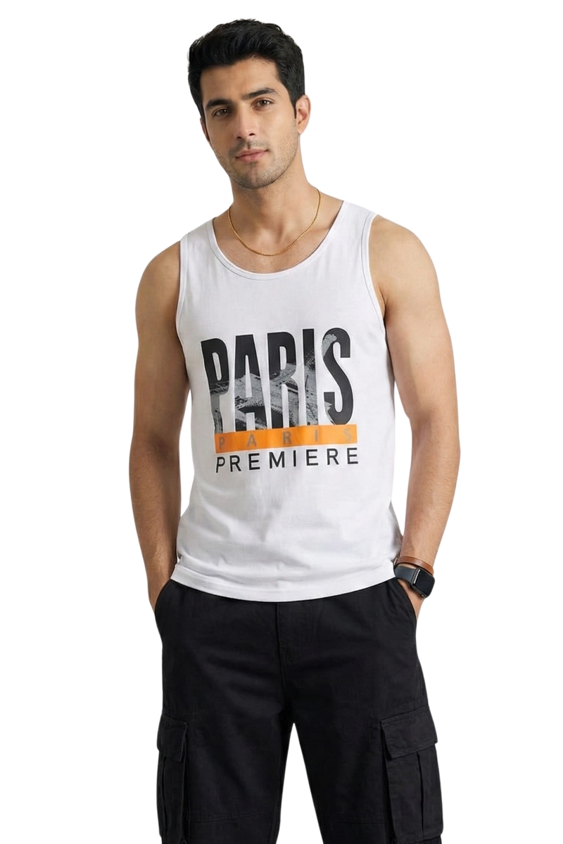 POLERA MUSCULOSA HOMBRE PARIS - 1