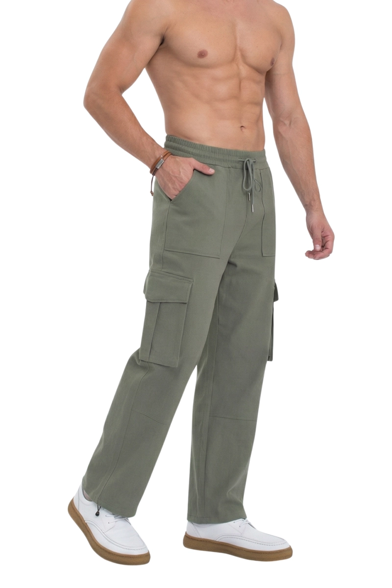 PANTALON CARGO FRESCO DRILL LIVIANO HOMBRE - 2