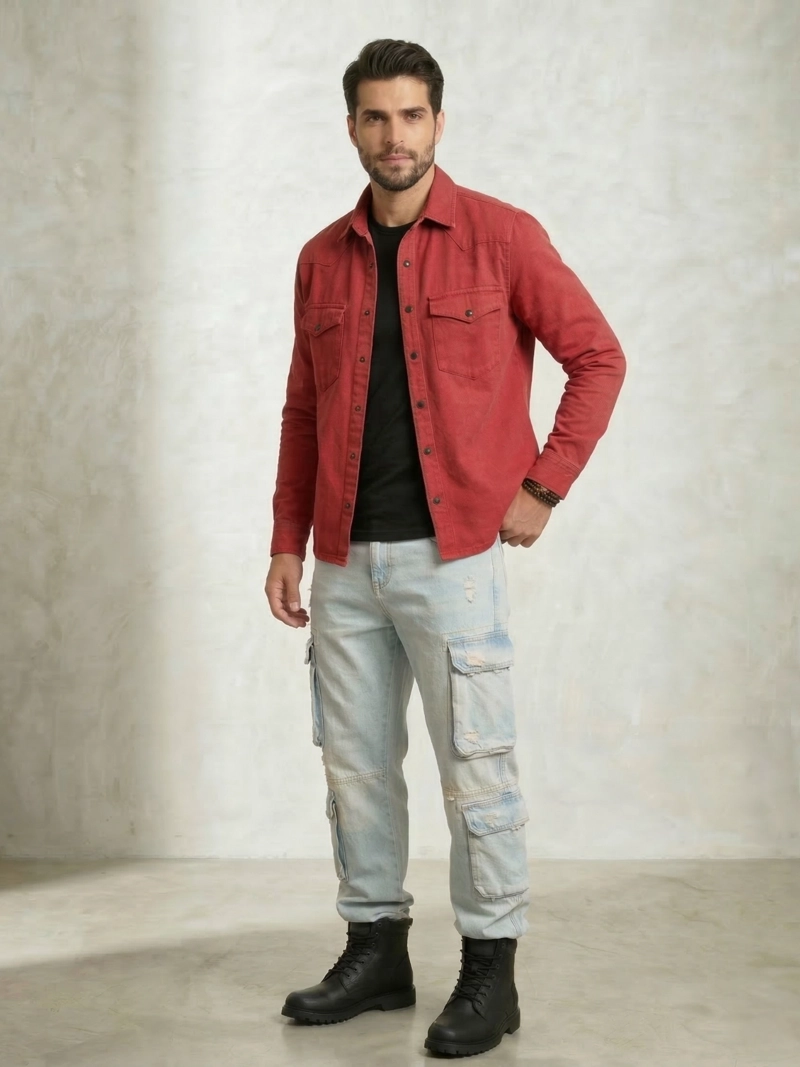 CHAQUETA SOBRECAMISA DENIM CROACIA HOMBRE - 2