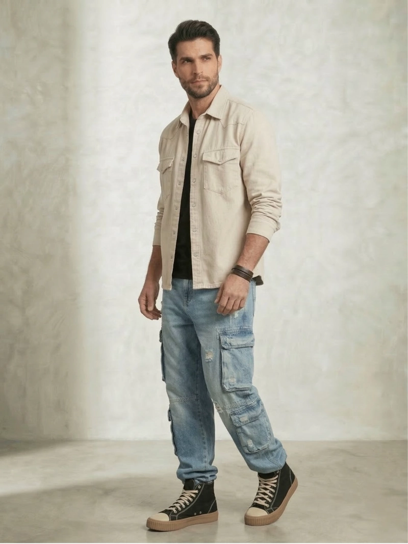 CHAQUETA SOBRECAMISA DENIM CROACIA HOMBRE - 2