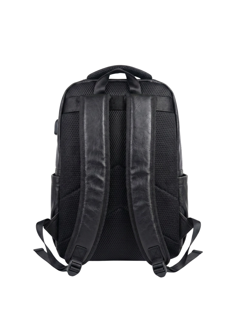 MOCHILA URBANA UNISEX ECOCUERO VINTAGE PUERTO USB ARES - 4