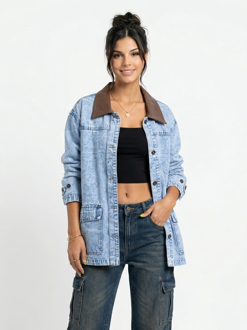CHAQUETA DENIM OVERSIZE MUJER NAIROBI - 1