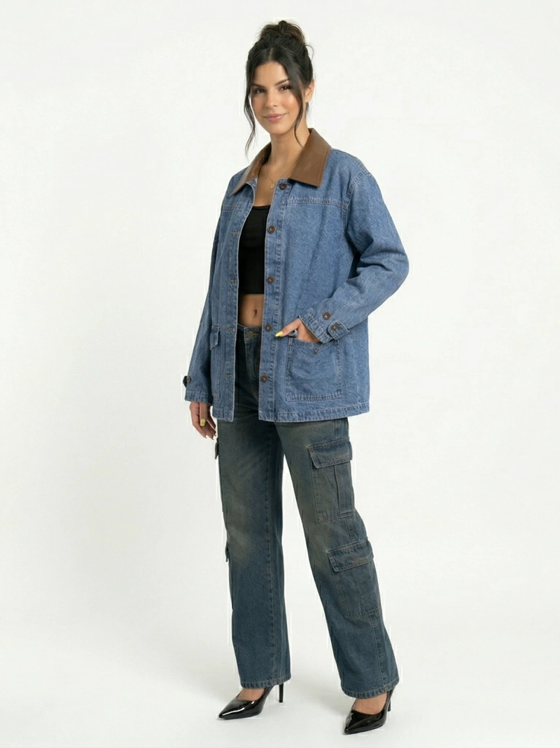 CHAQUETA DENIM OVERSIZE MUJER NAIROBI - 2