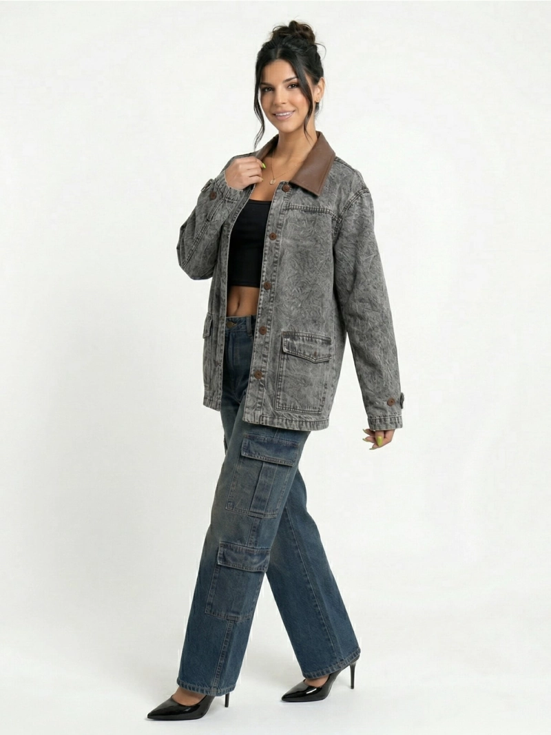 CHAQUETA DENIM OVERSIZE MUJER NAIROBI - 3