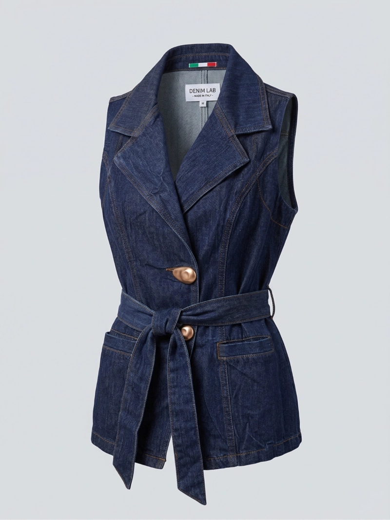 BLAZER CHALECO LARGO DENIM MUJER GINEBRA - 3