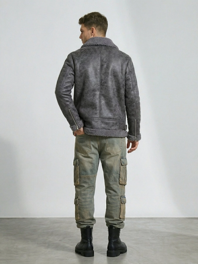 CHAQUETA AVIADORA HOMBRE ECOCUERO HOMBRE STEPHANO - 2