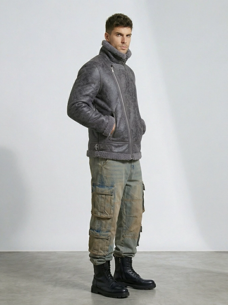 CHAQUETA AVIADORA HOMBRE ECOCUERO HOMBRE STEPHANO - 3