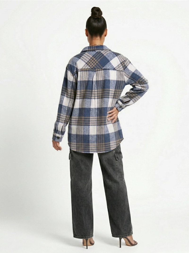 CAMISA LEÑADORA OVERSIZE MUJER REBECCA - 3