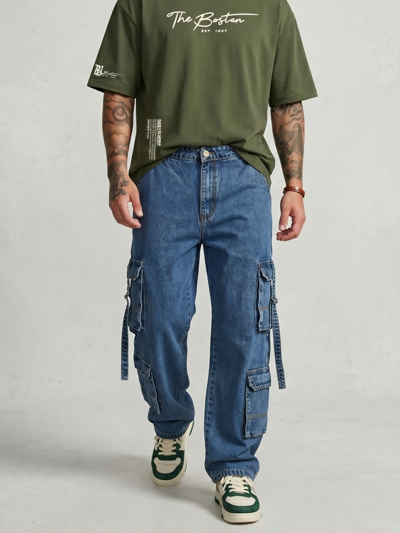 JEANS PANTALON MULTICARGO LOUIS - 1