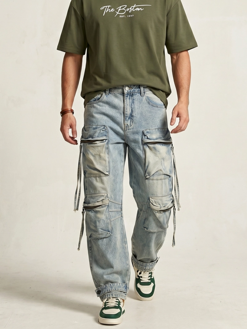 JEANS PANTALON MULTICARGO LOUIS - 1