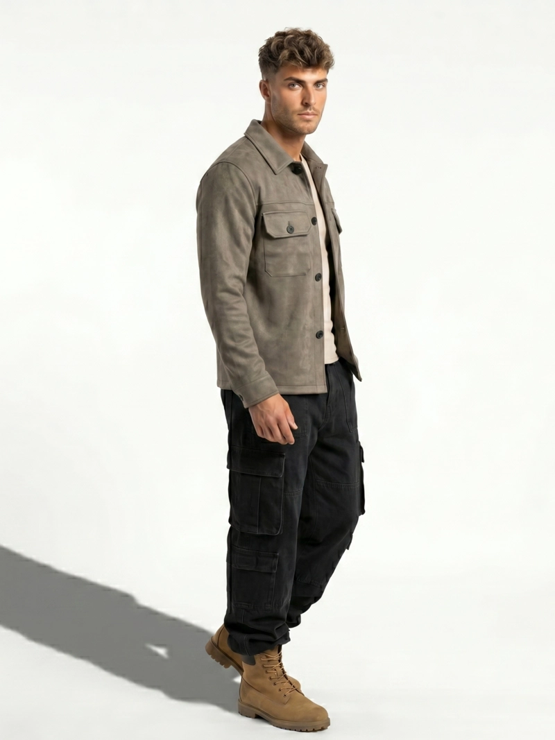 CHAQUETA SOBRECAMISA GAMUZA SOFT HOMBRE FABRIZIO - 2