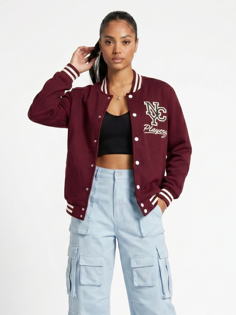 POLERON UNIVERSITARIO FORRO POLAR NEW MADRID MUJER - 1